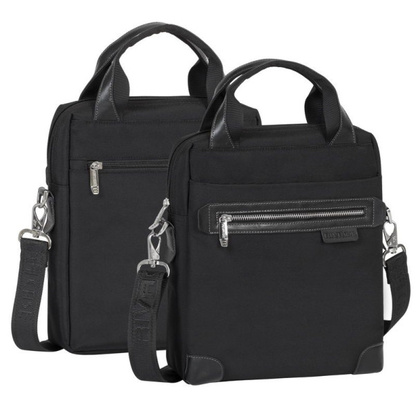 RIVACASE 8310 Geanta Tableta 10.2" Neagra, curea umar, buzunare multiple